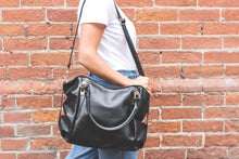 Load image into Gallery viewer, Black Leather Bag